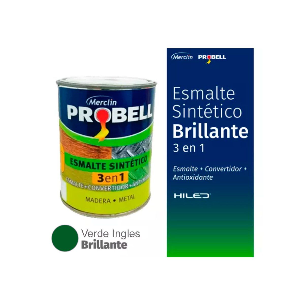 GENERICO - Esmalte sintético 3 en 1 Probell 4 Lts. Verde Ingles