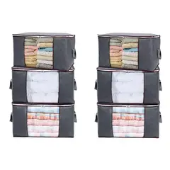 ESHOPANGIE - Pack 6 Bolsas Organizador Almacenamiento De Ropa / Mantas