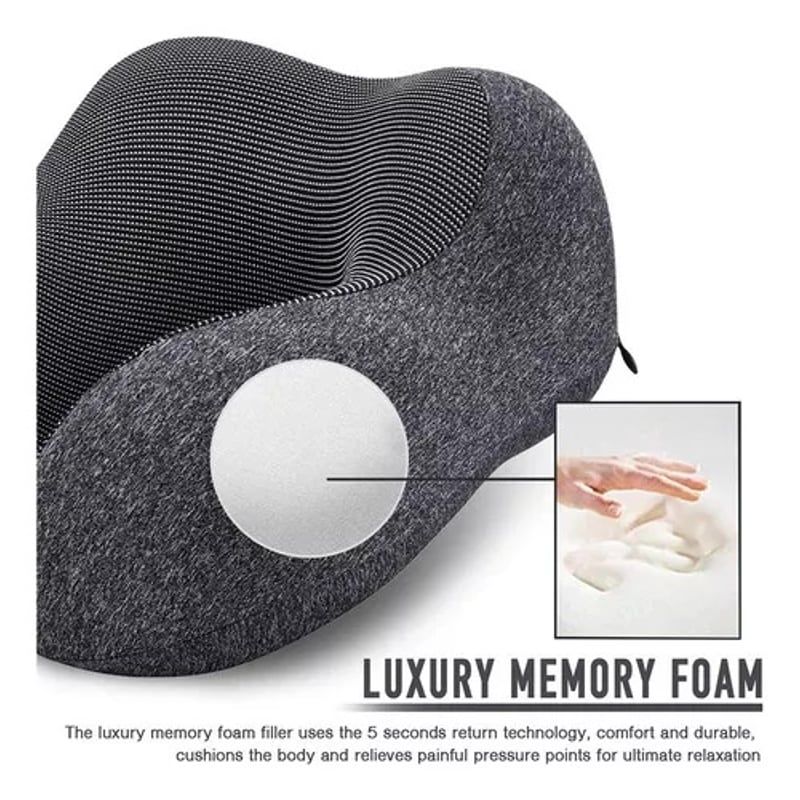 GENERICO - Almohada Viscoelastica Para Viaje De Cuello  Regalo Antifaz