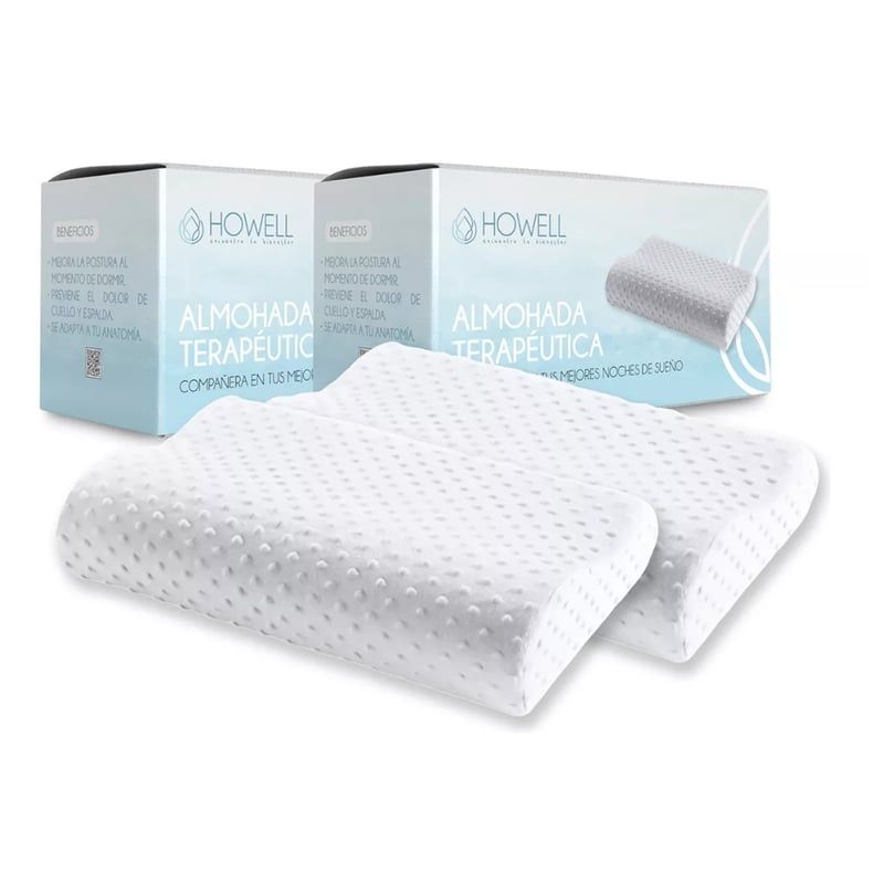 GENERICO - Pack X2 Almohada Memory Cervical Ortopédica Con Memoria