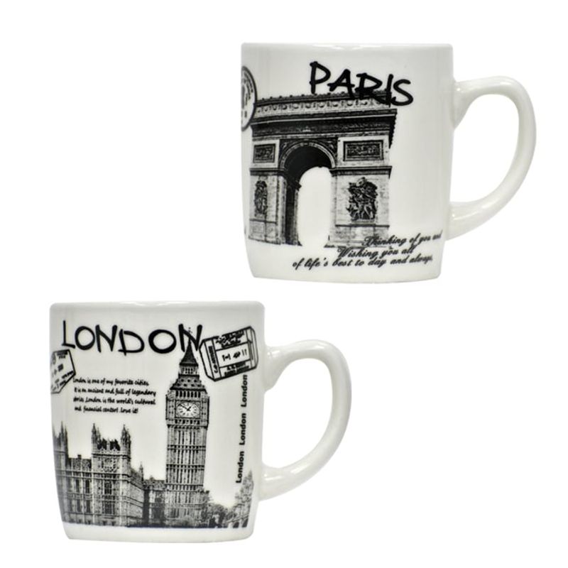 GENERICO - Set Tazones Paris 6 Unidades