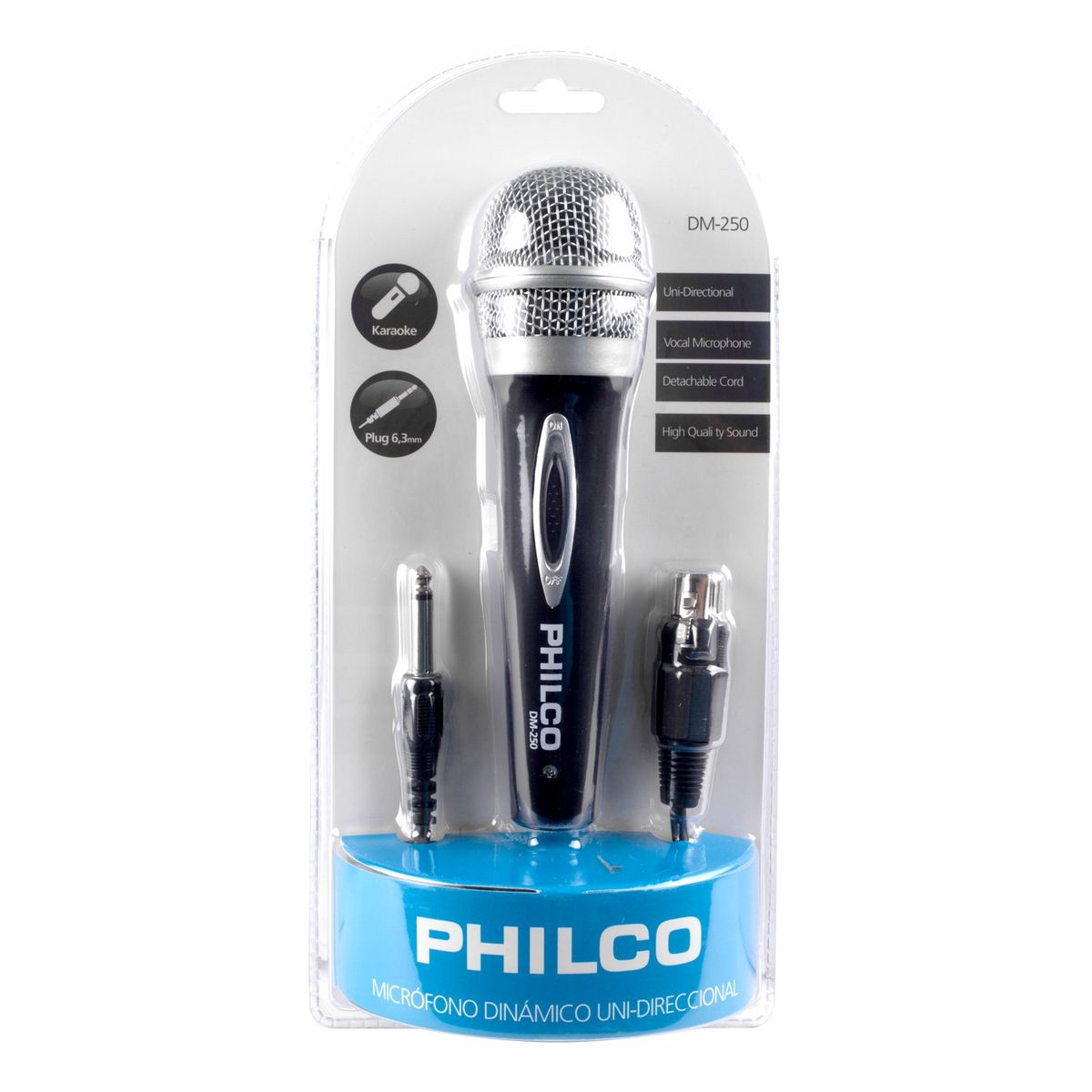 PHILCO - MICRÓFONO PHILCO DM250 METALIZADO