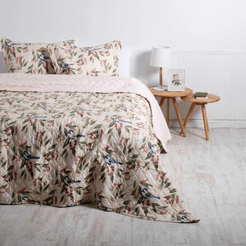 MASHINI - Quilt 15 Plazas Cosido Patchwork Begonia