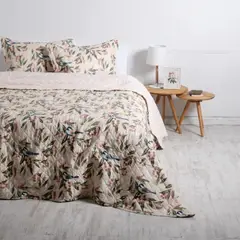 MASHINI - Quilt 15 Plazas Cosido Patchwork Begonia
