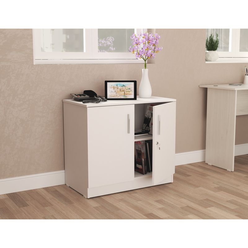 INVAL - Gabinete Multiusos Blanco 72 cm x 45 cm x 80 cm GM3540
