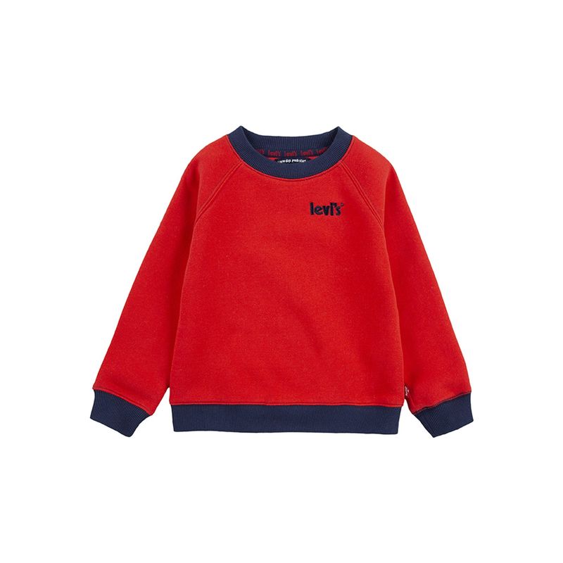 LEVIS - Poleron Niño C-Redondo Liso Rojo Levis