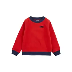 LEVIS - Poleron Niño C-Redondo Liso Rojo