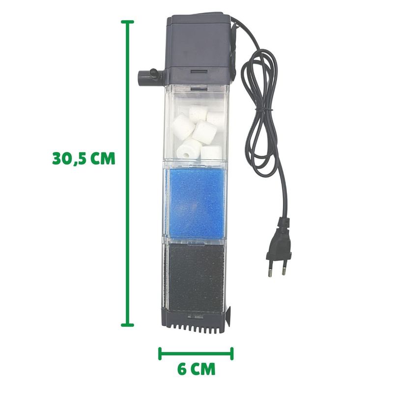 GENERICO - Filtro Interno Sobo De 3 Cartuchos 880l/h