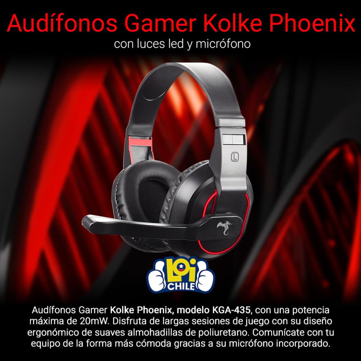 KOLKE - Audifonos Gamer KOLKE Phoenix Jack 35mm