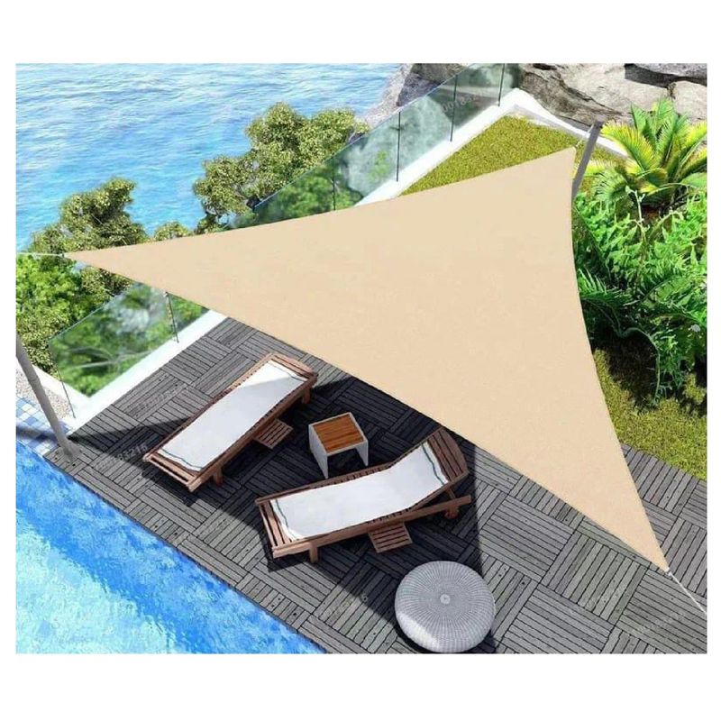 GENERICO - Carpa Vela 35x35x35mts Sombreadora Toldo Triangular Vela