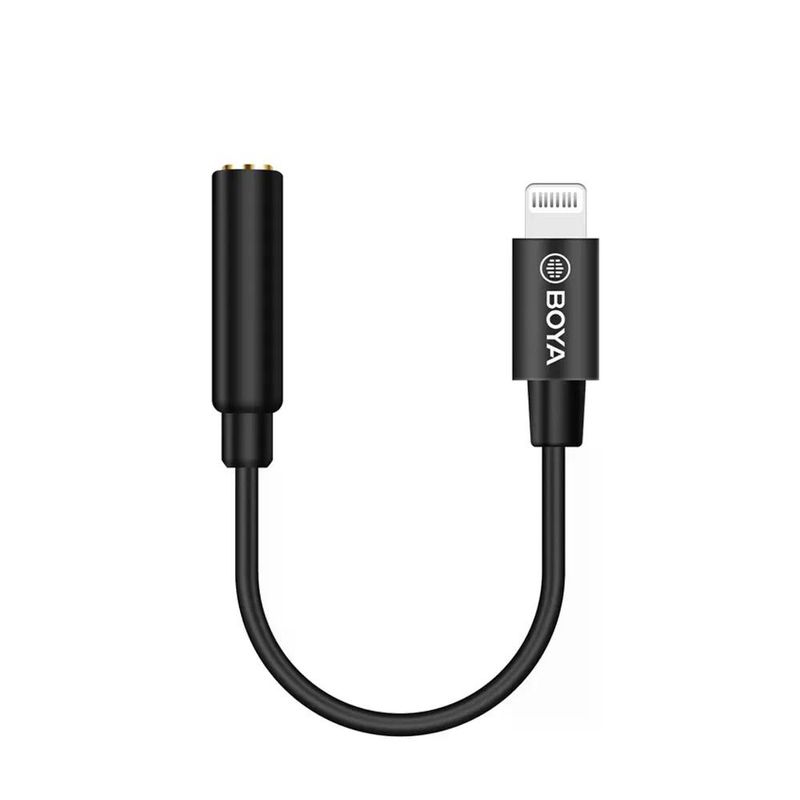 BOYA - Boya BY-K8 Mini Cable Adaptador 35mm TRS Hembra a Lightning Macho