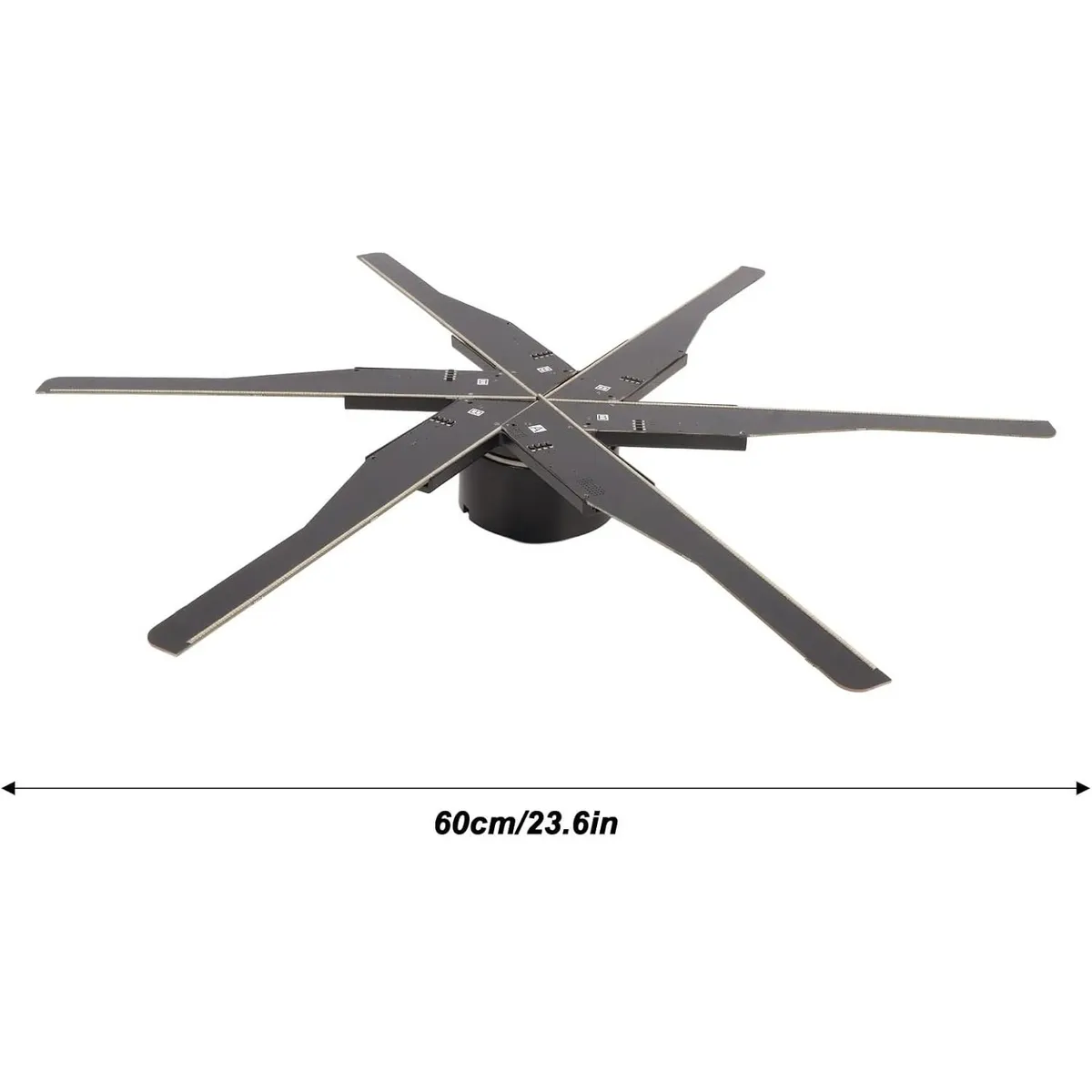 CASTLETEC - Projector de hologramas Publicitario 3D Wifi 960p 60CM Q60