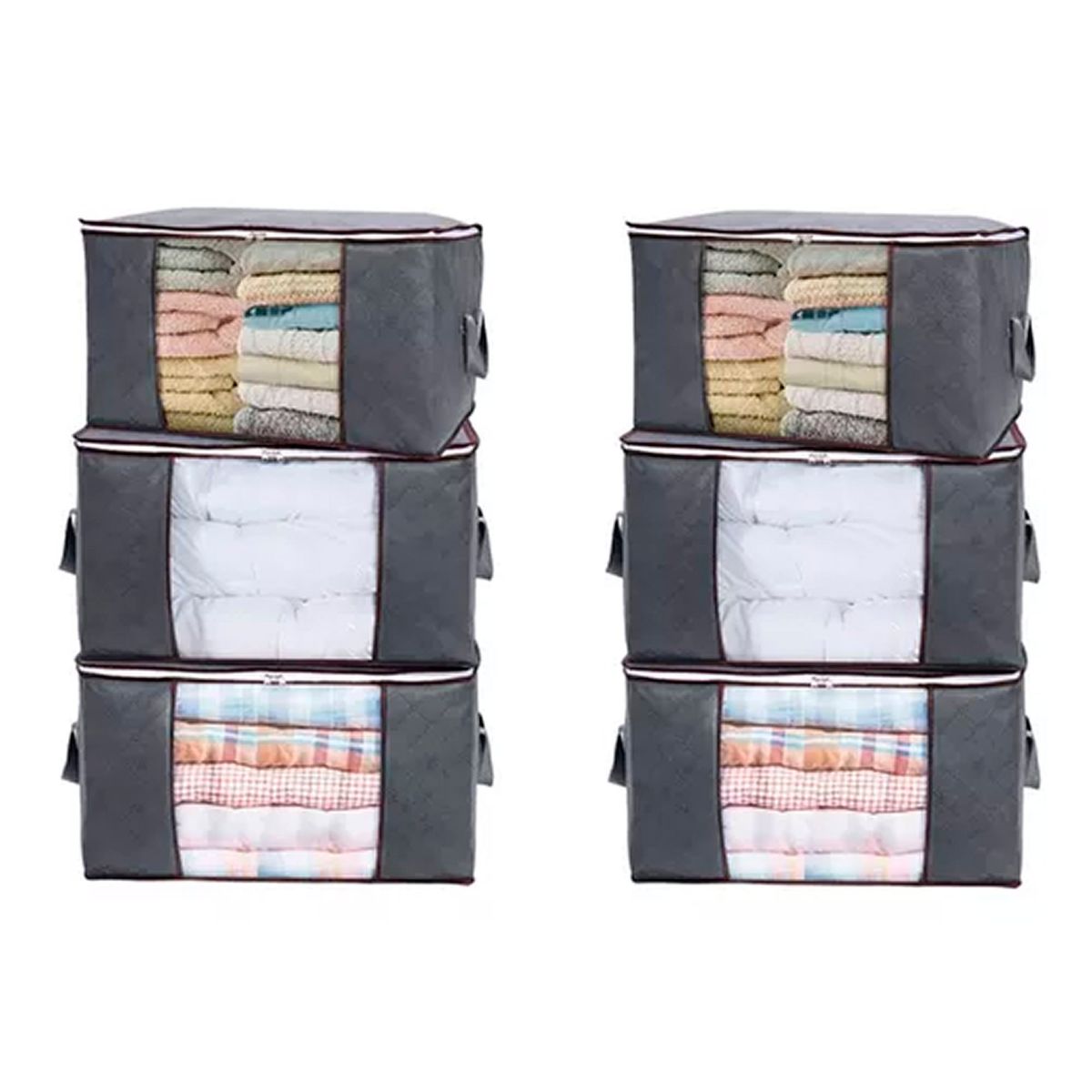 OFERTABKN - Pack 6 Bolsas Organizador Almacenamiento De Ropa / Mantas