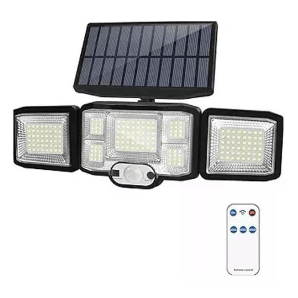 GENERICO - Lampara Solar Led De Pared Exterior Con Sensor + Control
