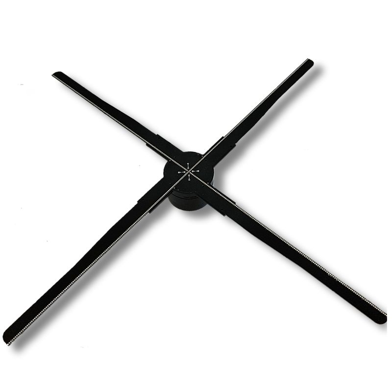 CASTLETEC - Publicitario Projector de hologramas 3D Wifi 960p 60CM Q60