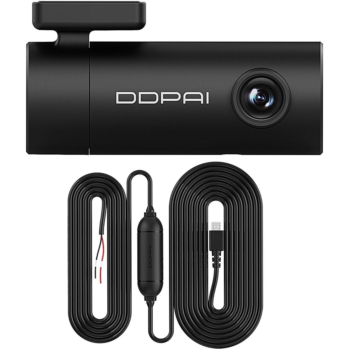 DDPAI - Cámara de vehículo UHD 1296P DDPAI MINI PRO Dash Cam + cableado