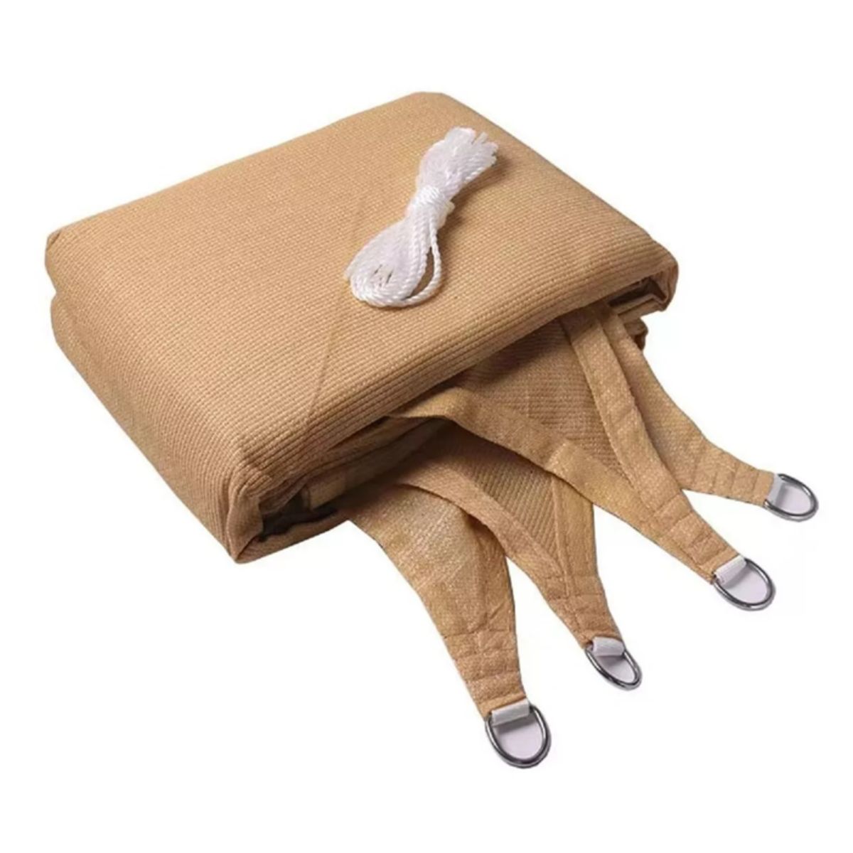 WAKESHOME - Toldo de Lona Cuadrada Vela para Sombra Parasol Rectangular Permeable