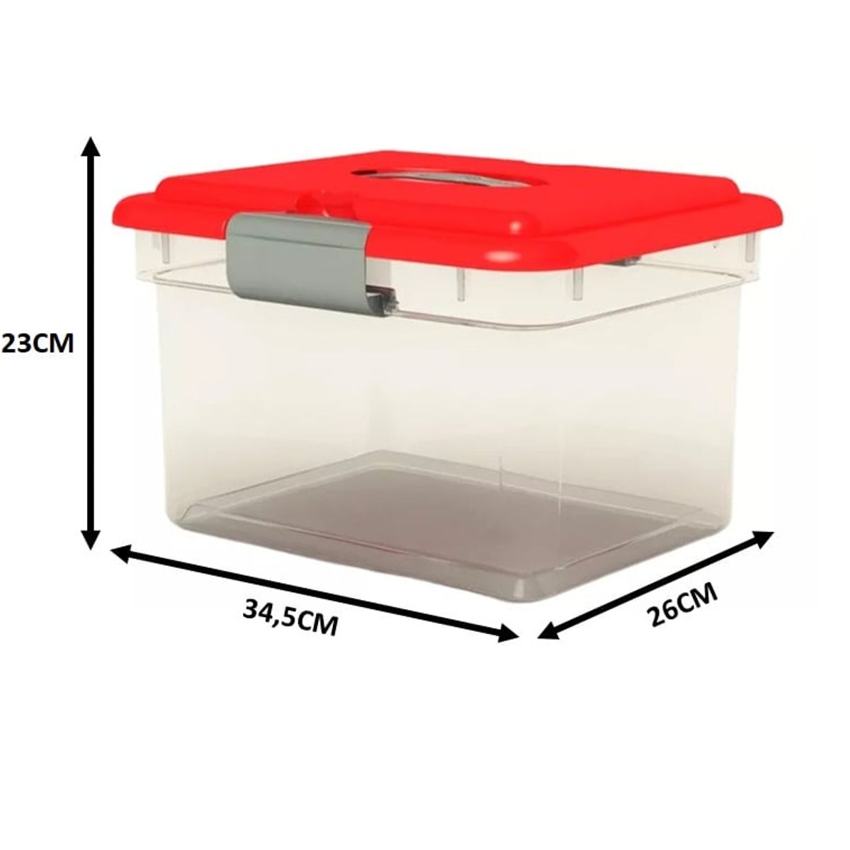 KENDY - Caja 12 Lts Organizadora Kitty Grande C/tapa Y Manilla