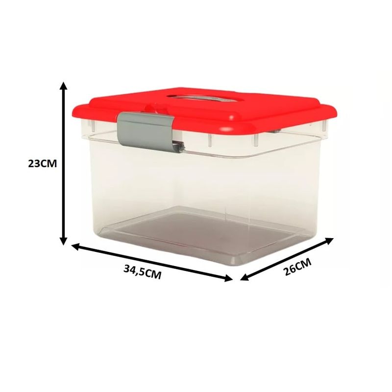 KENDY - Caja 12 Lts Organizadora Kitty Grande C/tapa Y Manilla