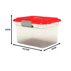 KENDY - Caja 12 Lts Organizadora Kitty Grande C/tapa Y Manilla