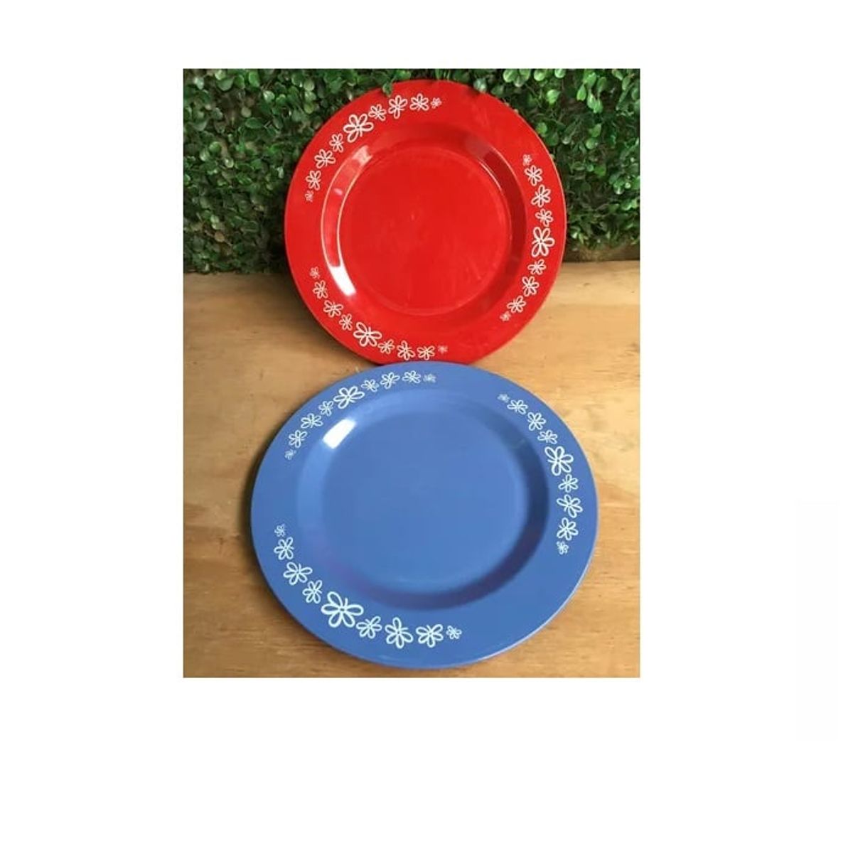 GENERICO - Pack 4 Plato Melamina Bajo De 24cm