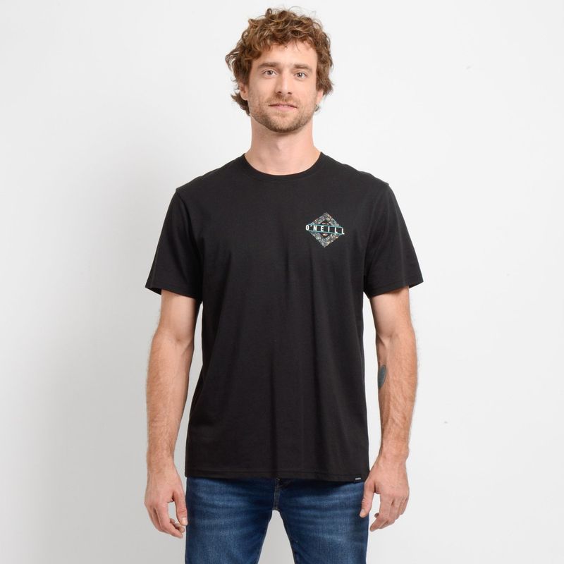 O'NEILL - POLERA MANGA CORTA BRACKETS  NEGRO