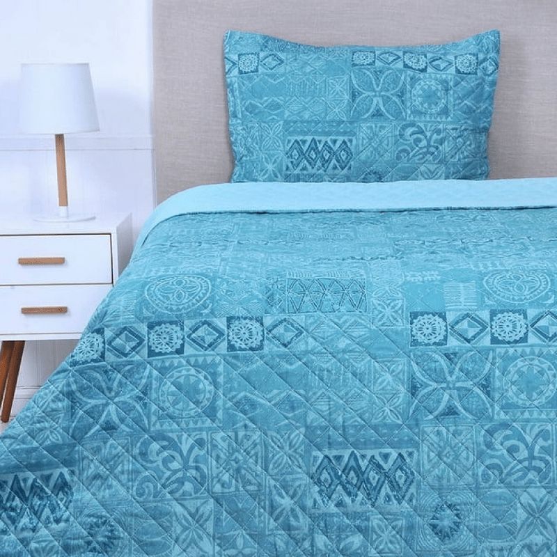 MASHINI - Quilt 15 Plazas Cosido Patchwork Tauro