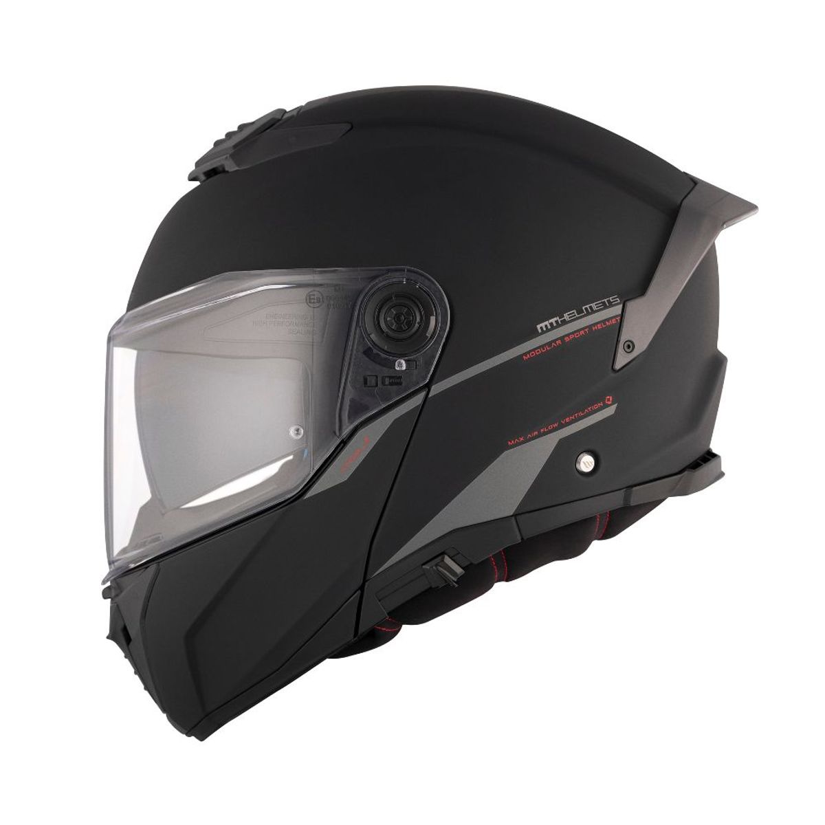 MT - Casco MT FU404SV Atom 2 SV Solid A1 Negro Mate + pinlock MT-V-35