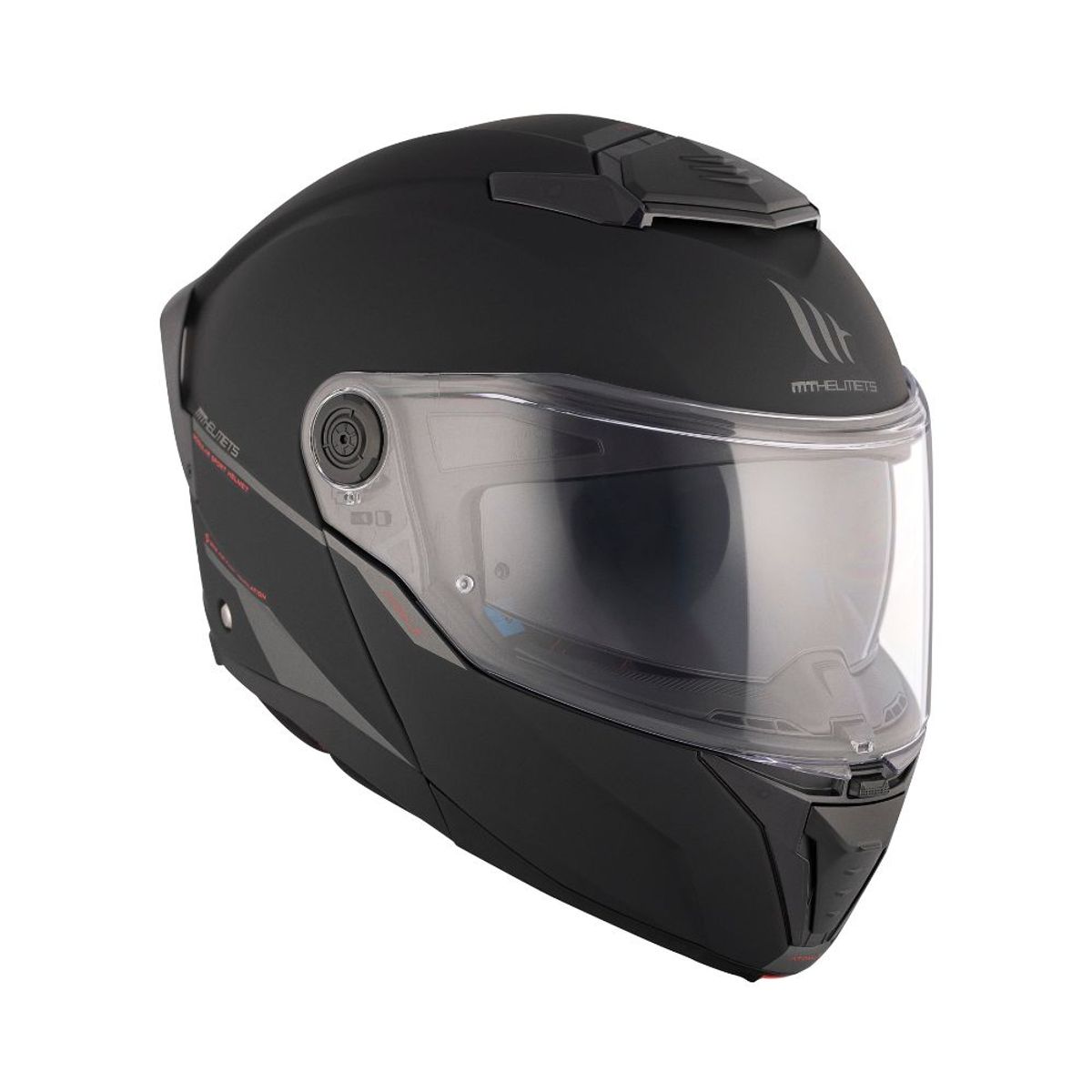MT - Casco MT FU404SV Atom 2 SV Solid A1 Negro Mate + pinlock MT-V-35