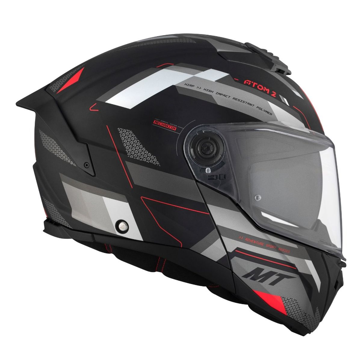 MT - Casco MT FU404SV Atom 2 SV Bast D5 Rojo Mate + pinlock MT-V-35