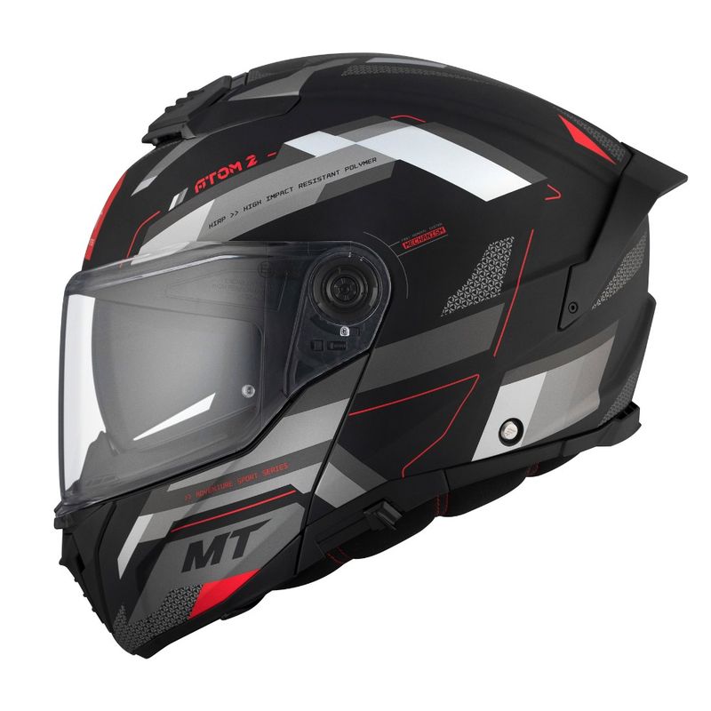 MT - Casco MT FU404SV Atom 2 SV Bast D5 Rojo Mate + pinlock MT-V-35