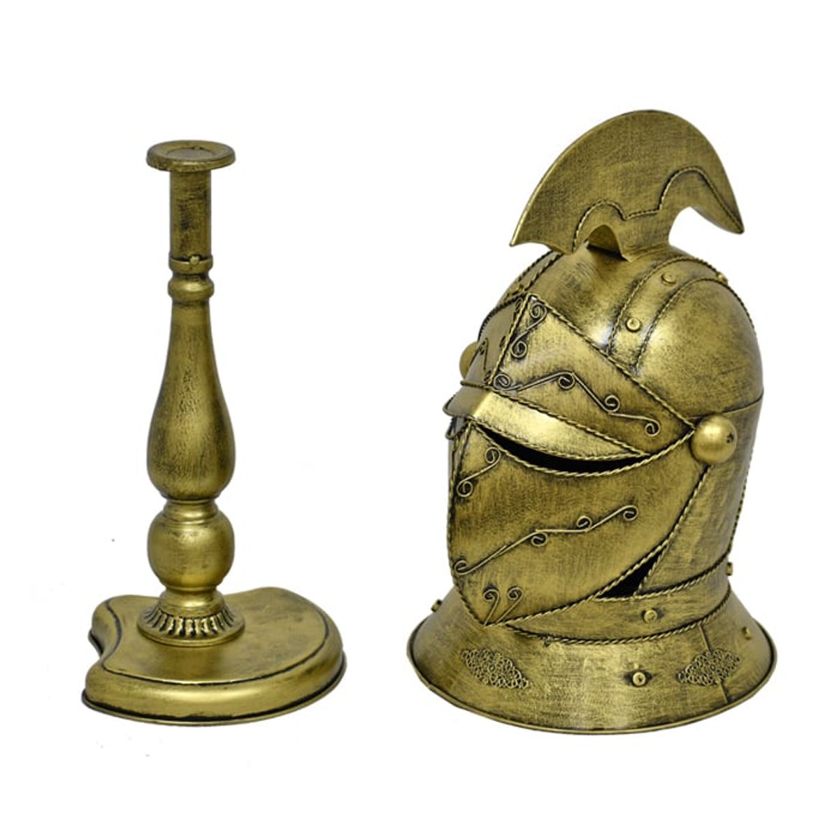 MSA MUEBLES SANTA ANA - Casco Armadura Caballero Gold