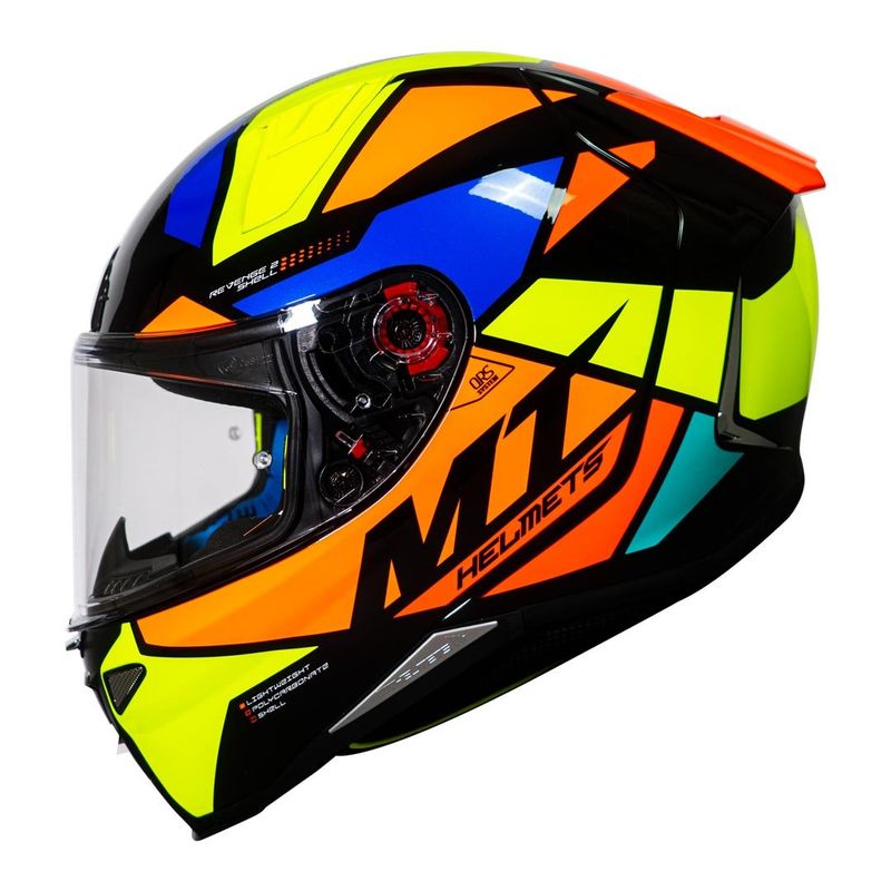 MT - Casco MT FF110 Revenge 2 Scalpel C3 Amarillo Fluor Brillo