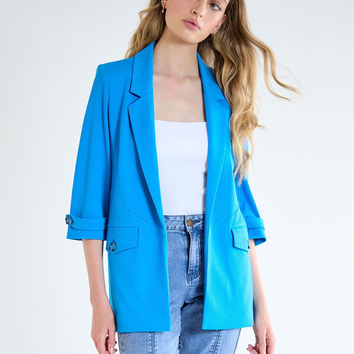 IO - Blazer Azulino Mujer Io