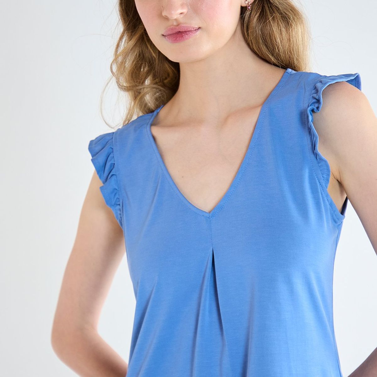 IO - Polera Sin Mangas Azulino Mujer Io