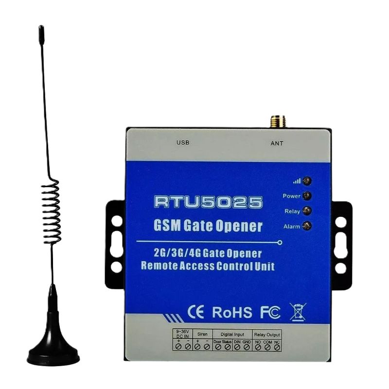 CASTLETEC - Relé abre portón celular y central alarma 4G RTU5025