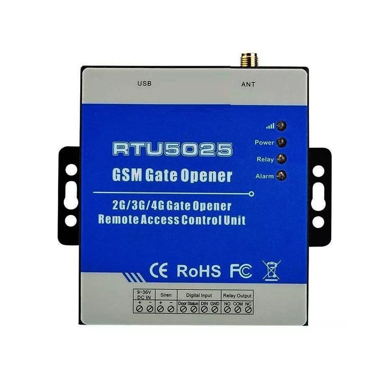 CASTLETEC - Relé abre portón celular y central alarma 4G RTU5025