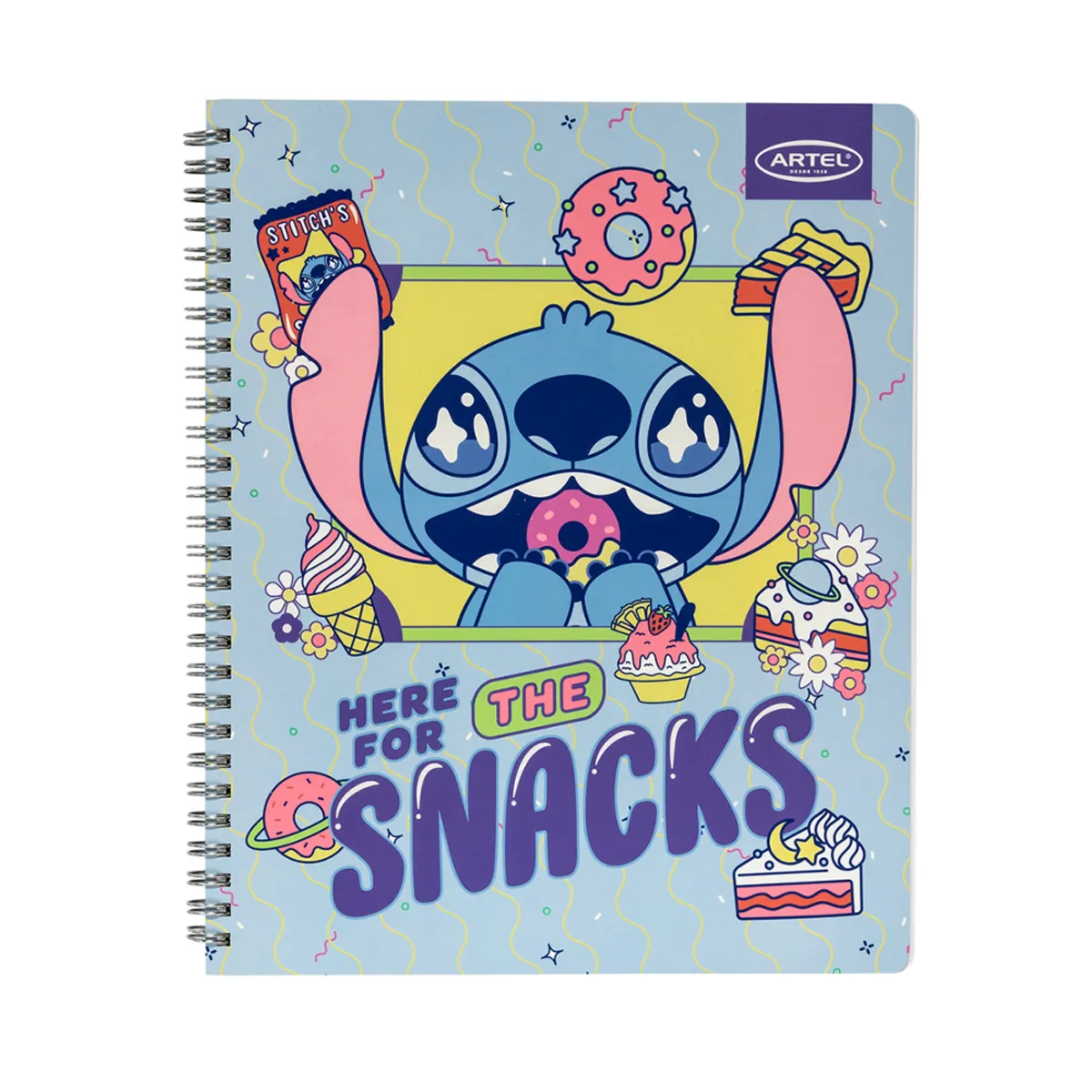 ARTEL - Artel Cuaderno Universitario Stitch Foodie 100 Hj 7mm x10ud