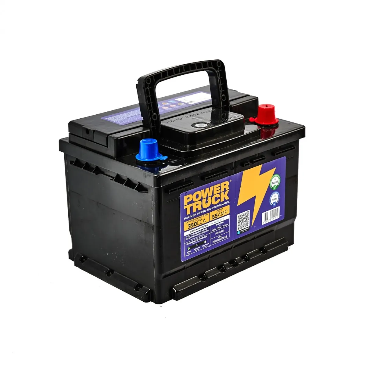 POWER TRUCK - BATERIA 55 AMP 350 CCA BORNE ESTANDAR