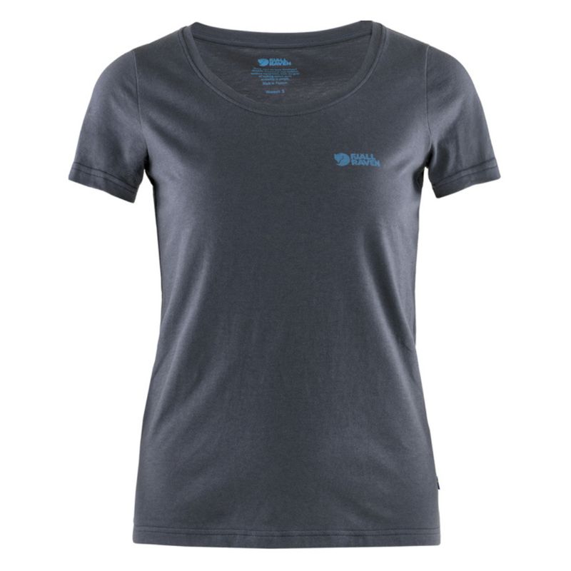 FJALLRAVEN - Polera Mujer Logo T Shirt Navy