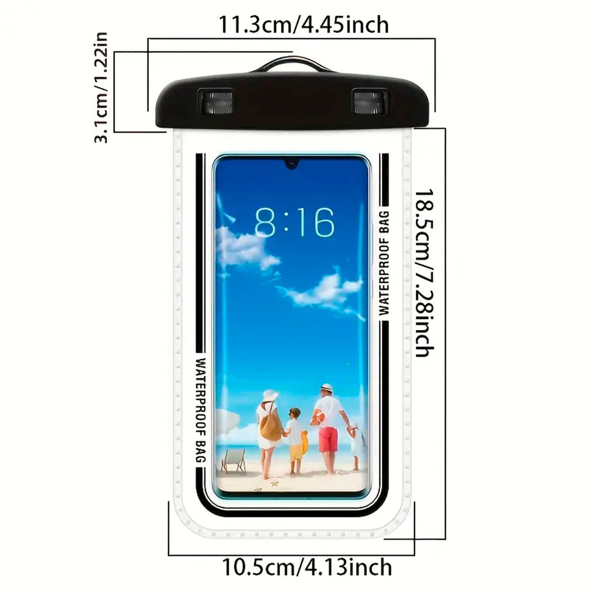 JOIGO - Funda Impermeable Para Telefono Sumergible En Agua Negro