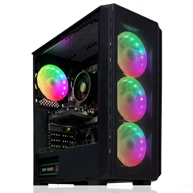COMPU ELITE - PC Gamer Amd Ryzen 5 5500 6-Core + A520 WIFI + 16GB DDR4 + RTX 3060 12GB