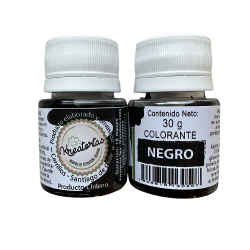 GENERICO - Colorante Gel Negro Kreatortas 30gr