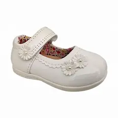 ARMONIA - Zapato Infantil Niña Charol Fiestas Navidad Bautizo Color Blanco 7002
