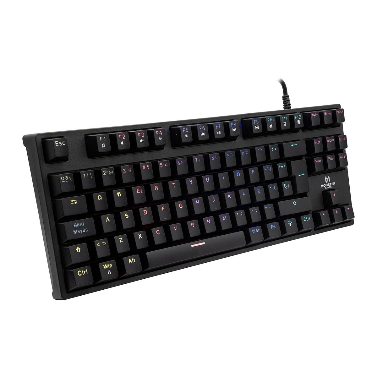 MONSTER GAMES - TECLADO MECANICO GAMER MONSTER PUNISHER