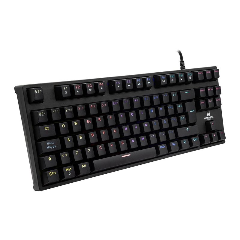 MONSTER GAMES - TECLADO MECANICO GAMER MONSTER PUNISHER  T3117