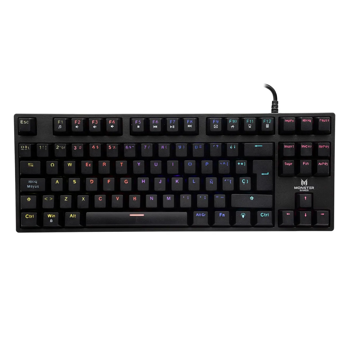 MONSTER GAMES - TECLADO MECANICO GAMER MONSTER PUNISHER