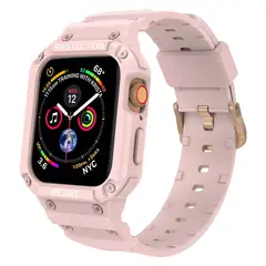 GENERICO - Carcasa Correa Para Apple Watch Se 44 / 45mm / Rosado