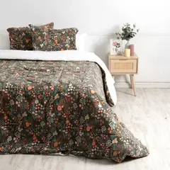 MASHINI - Plumón Coral Sherpa King Plazas Print Baysan