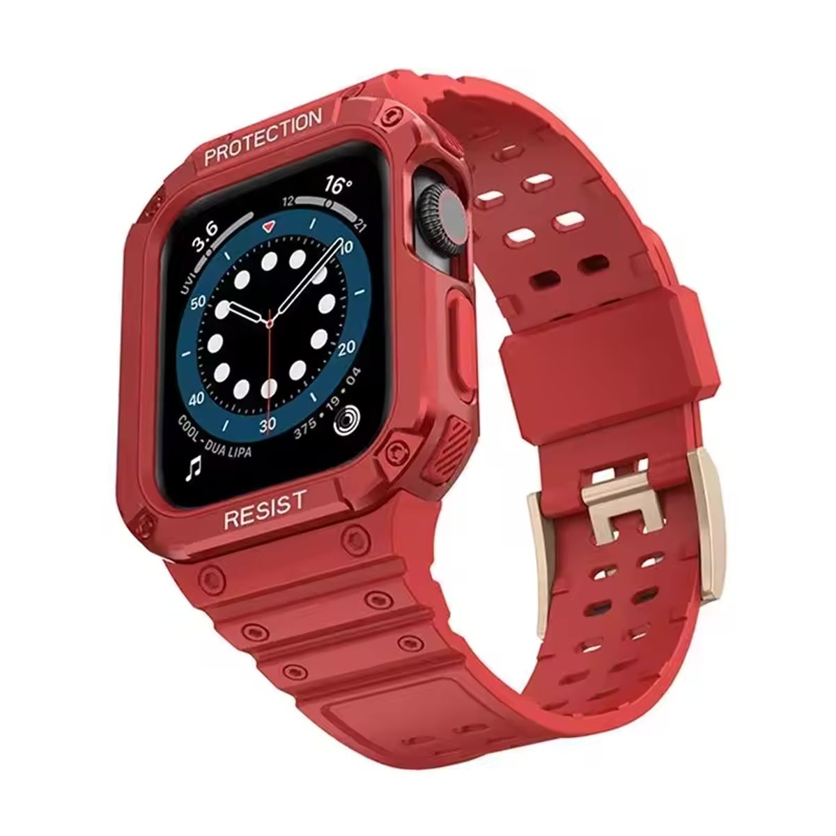 GENERICO - Carcasa Correa Para Apple Watch Se 40/ 41mm /  Rojo